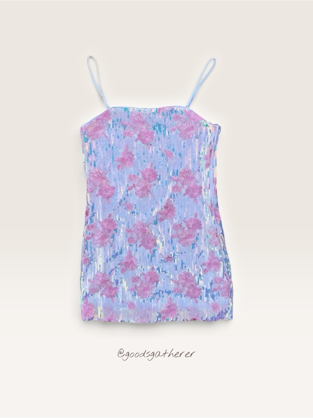 NWT Francesca’s Pink Floral Sequin Embroidered Mini Dress Size M